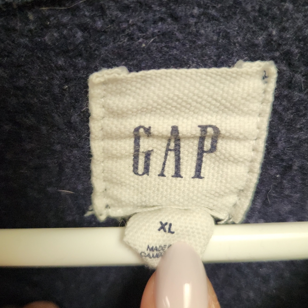 GAP Navy Blue Hoodie Men's XL PERFECT CONDITION - Picture 2 of 2